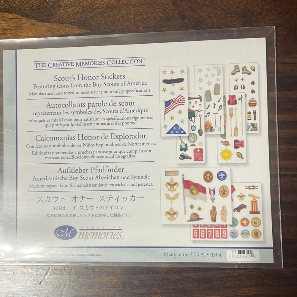 Creative Memories Scout’s Honor Sticker Pack